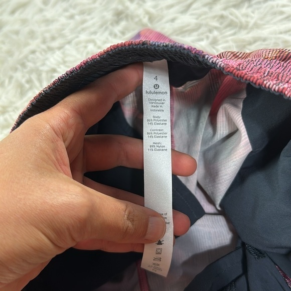 Lululemon Spring Break Away Short *4-way Stretch 3" Sun Dazed Multi Pink - Picture 4 of 7
